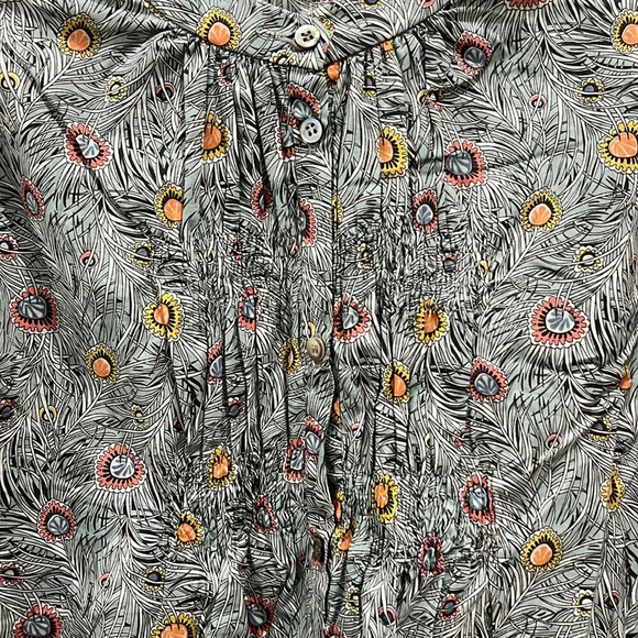 LNWOT Bonpoint Feather and Flower Long Sleeve Blouse - Size 10 - Picture 3 of 6